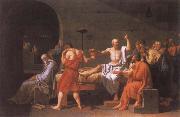 Jacques-Louis  David The Death of Socrates oil on canvas